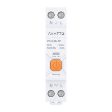 Išmanusis automatinis jungiklis - AVATTO WCB16-1P Wi‑Fi 63 A Išmanusis automatinis jungiklis - AVATTO WCB16-1P Wi‑Fi 63 A