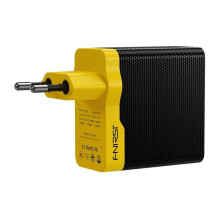 USB-C Maitinimo Adapteris - FNIRSI EU 100 W PD 65 W Geltonas Juodas USB-C Maitinimo Adapteris - FNIRSI EU 100 W PD 65 W Geltonas Juodas