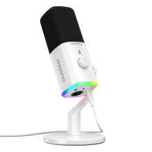 Mikrofonas - Maono PD100X USB-C XLR 48 kHz / 24 bit 3,5 mm RGB Baltas