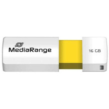 MediaRange 16GB MR972 USB Type-A 2.0 White / Yellow