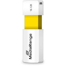 MediaRange 16GB MR972 USB Type-A 2.0 White / Yellow
