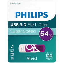 Philips 64GB USB 3.0 Vivid Edition White / Purple