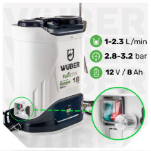 Cordless backpack sprayer 16 L with mixer W24007 WUBER Cordless backpack sprayer 16 L with mixer W24007 WUBER