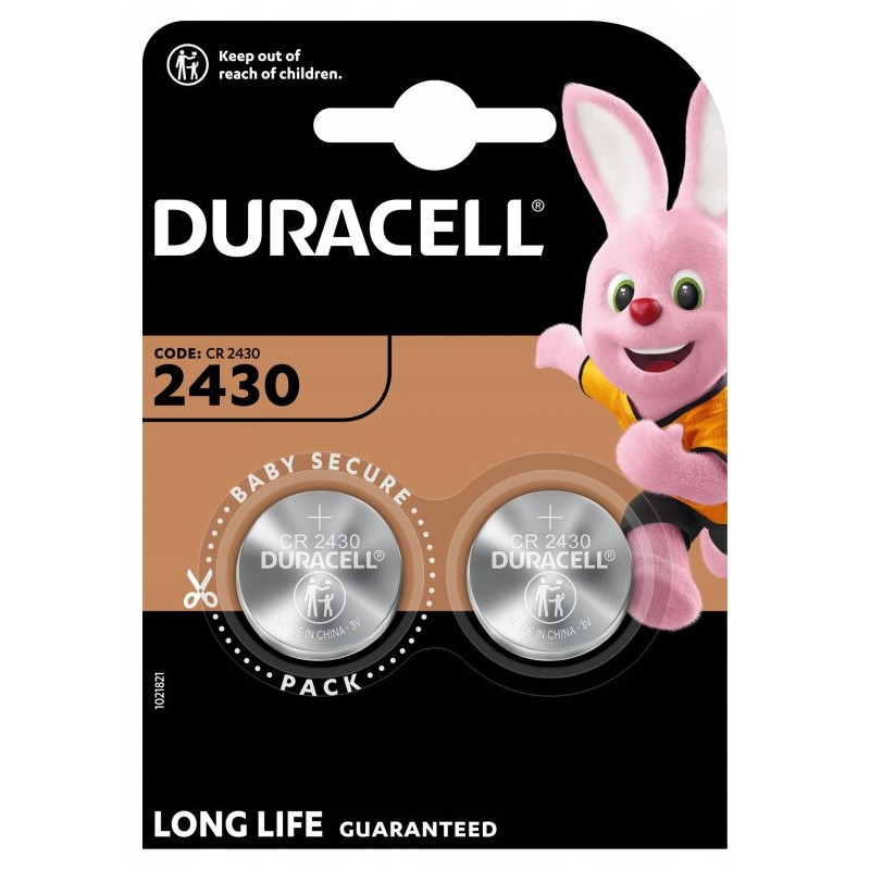 Monetų Baterija - Duracell CR2430 2 Vnt. 3 V DL2430 Monetų Baterijos