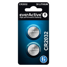 Baterija - EverActive CR2032 2 Vnt. Ličio Baterijos 3 V 220 mAh 20 mm x 3,2 mm Baterija - EverActive CR2032 2 Vnt. Ličio Baterijos 3 V 220 mAh 20 mm x 3,2 mm