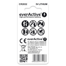 Baterija - EverActive CR2032 2 Vnt. Ličio Baterijos 3 V 220 mAh 20 mm x 3,2 mm Baterija - EverActive CR2032 2 Vnt. Ličio Baterijos 3 V 220 mAh 20 mm x 3,2 mm