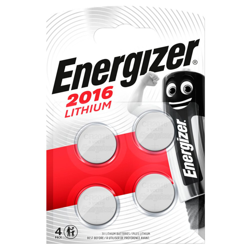 Mygtukinė Baterija - Energizer CR2016 4 Vnt. 3 V Monetinės Baterijos