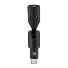 Mikrofonas - PULUZ PU616B USB-C Lavalierinis, Juodas Mikrofonas - PULUZ PU616B USB-C Lavalierinis, Juodas