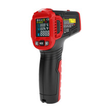 Infraraudonųjų Spindulių Termometras - Habotest HT650B -30 °C-550 °C Spalvotas LCD Ekranas, 12 Taškų Įspėjimas, Juodas