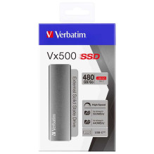Verbatim 480GB VX500 USB 3.1 Type-C Gray Verbatim 480GB VX500 USB 3.1 Type-C Gray