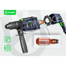 Rotary hammer with 4 J impact energy 2500 W W28920 WUBER Rotary hammer with 4 J impact energy 2500 W W28920 WUBER