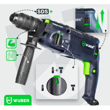 Rotary hammer with 4 J impact energy 2500 W W28920 WUBER Rotary hammer with 4 J impact energy 2500 W W28920 WUBER