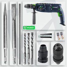 Rotary hammer with 4 J impact energy 2500 W W28920 WUBER Rotary hammer with 4 J impact energy 2500 W W28920 WUBER