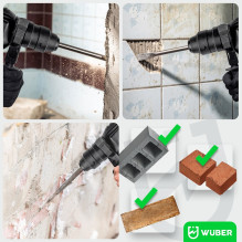Rotary hammer with 4 J impact energy 2500 W W28920 WUBER Rotary hammer with 4 J impact energy 2500 W W28920 WUBER