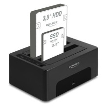 Docking station Delock USB Dual docking station for 2 x SATA HDD / SSD with clone and erase function Docking station Delock USB Dual docking station for 2 x SATA HDD / SSD with clone and erase function