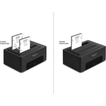 Docking station Delock USB Dual docking station for 2 x SATA HDD / SSD with clone and erase function Docking station Delock USB Dual docking station for 2 x SATA HDD / SSD with clone and erase function