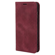 iLike Smart Suede case for iPhone 17 Pro Max 6,9" / iPhone 18 Pro Max 6,9 maroon