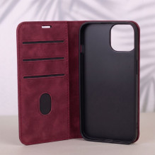 iLike Smart Suede case for iPhone 17 Pro Max 6,9" / iPhone 18 Pro Max 6,9 maroon