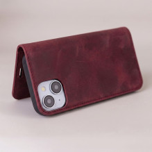 iLike Smart Suede case for iPhone 17 Pro Max 6,9" / iPhone 18 Pro Max 6,9 maroon