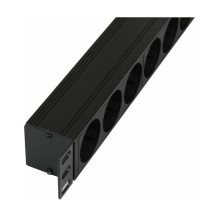 19zbh. Steckdosenleiste, 9xDosen(CEE7)- Stecker(CEE7), ALU, Schwarz, Synergy 21, 19zbh. Steckdosenleiste, 9xDosen(CEE7)- Stecker(CEE7), ALU, Schwarz, Synergy 21,