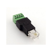 TK RJ11-Stecker, 6P4C-Terminalblock / Schraubkontakt *2er-Pack*