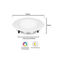 21 LED Panel Rund 6W RGB-WW ( RGB-CCT ) su Funk ir WLAN *Milight / Miboxer * 21 LED Panel Rund 6W RGB-WW ( RGB-CCT ) su Funk ir WLAN *Milight / Miboxer *