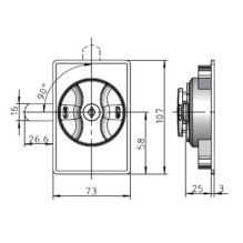 Atsarginė spynelė dokumentų spintoms Atsarginė spynelė dokumentų spintoms