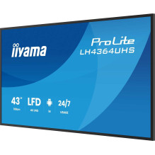 Iiyama ProLite LH4364UHS-B1AG 43 colių VA LED 4K UHD Wi-Fi Iiyama ProLite LH4364UHS-B1AG 43 colių VA LED 4K UHD Wi-Fi