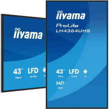 Iiyama ProLite LH4364UHS-B1AG 43 colių VA LED 4K UHD Wi-Fi Iiyama ProLite LH4364UHS-B1AG 43 colių VA LED 4K UHD Wi-Fi