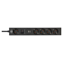 Brennenstuhl Steckdosenleiste 5f mit Schalter, 2xUSB,1xUSB C