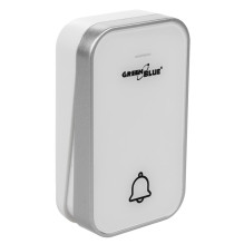 GreenBlue GB157 W Kinetic Battery-free Wireless Door Bell, Melodies, White, Range up to 200m, IP44 GreenBlue GB157 W Kinetic Battery-free Wireless Door Bell, Melodies, White, Range up to 200m, IP44