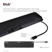 Stotis / replikatorius Club 3D USB-C (CSV-1565)