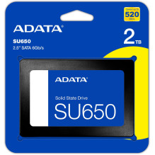 ADATA Ultimate SU650 2 TB (juoda, SATA 6 Gb / s, 2,5") ADATA Ultimate SU650 2 TB (juoda, SATA 6 Gb / s, 2,5")