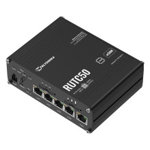 „TELTONIKA NETWORKS“ RUTC50 V2 eSIM 5G/4G/LTE/3G WiFi 6 maršrutizatorius