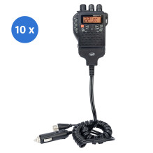 Box with 10 pieces of portable CB radio station PNI Escort HP 62, multi standard, 4W, 12V, AM-FM, ASQ adjustable on 5 le Box with 10 pieces of portable CB radio station PNI Escort HP 62, multi standard, 4W, 12V, AM-FM, ASQ adjustable on 5 le