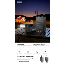 Išorinė baterija Power Bank Remax RPP-609 Pro 22.5W 60000mAh pilka Išorinė baterija Power Bank Remax RPP-609 Pro 22.5W 60000mAh pilka