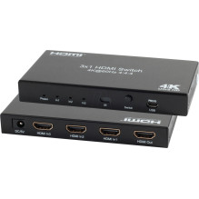 Shiverpeaks Shiverpeaks PROFESIONALUS HDMI jungiklis 3xIN 1xOUT 4K2K 60Hz