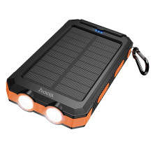 Išorinė baterija Power Bank Hoco J164 Solar 10W 8000mAh juoda Išorinė baterija Power Bank Hoco J164 Solar 10W 8000mAh juoda