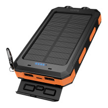 Išorinė baterija Power Bank Hoco J164 Solar 10W 8000mAh juoda Išorinė baterija Power Bank Hoco J164 Solar 10W 8000mAh juoda