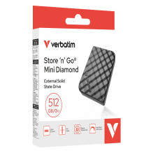 512GB Verbatim USB 3.2 Typ-C Mini Diamond schwarz