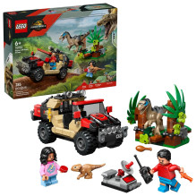 Žaislų Rinkinys - LEGO JURASSIC WORLD 76972 Raptor Off-Road Escape 285 Detalių Žaislų Rinkinys - LEGO JURASSIC WORLD 76972 Raptor Off-Road Escape 285 Detalių