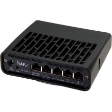 Mikrotik hAP ax2 wireless router Gigabit Ethernet Dual-band (2.4 GHz / 5 GHz) Black