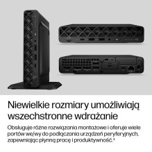 HP EliteDesk 8 Mini G2i AI Ultra 5 322 16GB DDR5 5600 SSD512 Intel Grafika W11Pro 3Y