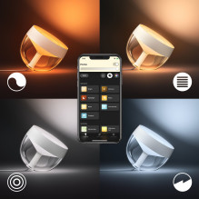Philips Hue White & Color Ambiance Iris Tischleuchte Weiß 570lm Philips Hue White & Color Ambiance Iris Tischleuchte Weiß 570lm