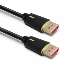 Qoltec DisplayPort v2.1 kištukas, DisplayPort v2.1 kištukas, 8K, 80G, 0.5m