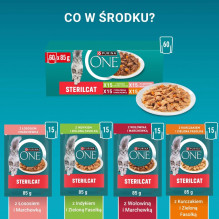 PURINA One Sterilcat Box - wet cat food - 60x85g PURINA One Sterilcat Box - wet cat food - 60x85g