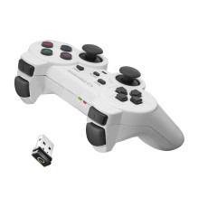 Esperanza EGG108W žaidimų valdiklis, juodas, baltas, RF žaidimų pultas, analoginis / skaitmeninis, PC, Playstation 3 Esperanza EGG108W žaidimų valdiklis, juodas, baltas, RF žaidimų pultas, analoginis / skaitmeninis, PC, Playstation 3