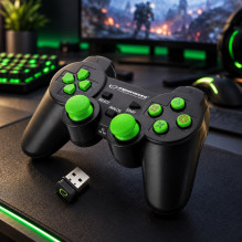 Esperanza EGG108G Gaming Controller Gamepad PC,Playstation 3 Analogue / Digital USB 2.0 Black,Green