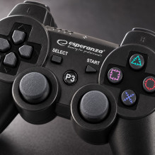 Esperanza EGG109K žaidimų valdiklis, juodas, „Bluetooth“, analoginis, „PlayStation 3“ valdiklis Esperanza EGG109K žaidimų valdiklis, juodas, „Bluetooth“, analoginis, „PlayStation 3“ valdiklis