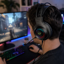 Esperanza EGH7100 ausinės su mikrofonu, juodos Esperanza EGH7100 ausinės su mikrofonu, juodos